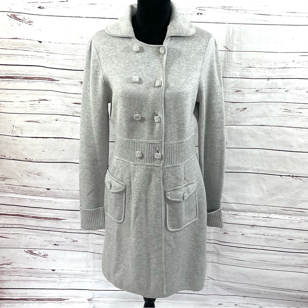 Rebecca Taylor Cardigan Sweater Womens Size L Double Breasted Wool Blend